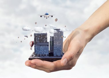 Kentsel inşaat geliştirme. Karışık teknik