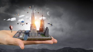 Kentsel inşaat geliştirme. Karışık teknik