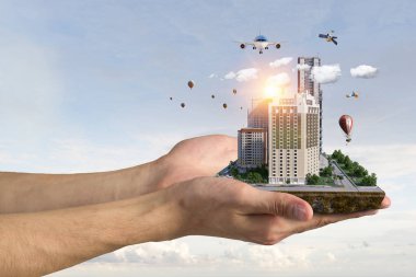 Kentsel inşaat geliştirme. Karışık teknik