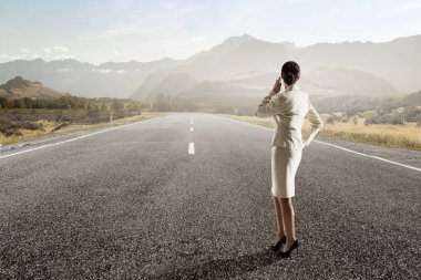 başarı için yolda. Karışık teknik