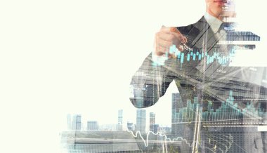 İşadamı beraberlik diyagramları. Karma ortam. Karışık teknik