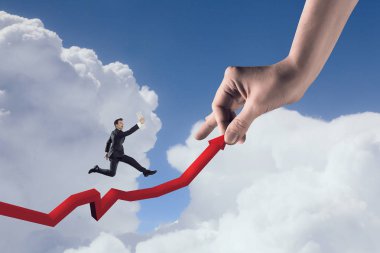 Onun büyüme ve ilerleme. Karışık teknik