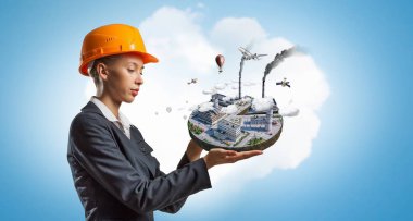 Endüstriyel yapı kavramı. Karışık teknik