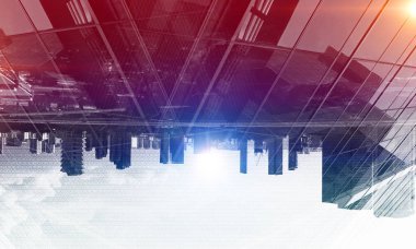 Modern iş yaşam. Karışık teknik