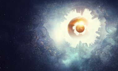 soyut uzay arka plan