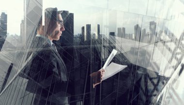 Modern iş yaşam. Karma ortam. Karışık teknik