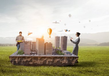 Çalışma geliştirme projesi. Karışık teknik