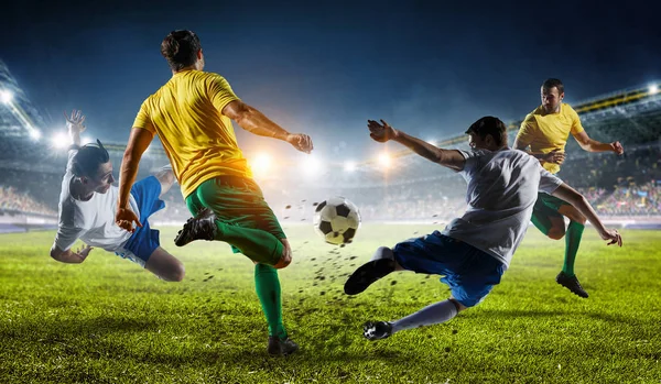 I momenti migliori del calcio. Mezzi misti — Foto Stock