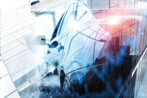 Zarif araba kapatma. Karışık teknik