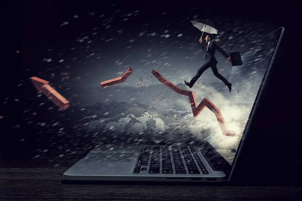 Internet ve siber kavramı. Karışık teknik