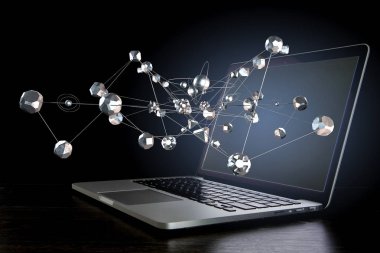 Sosyal bağlantı ve ağ. Karışık teknik