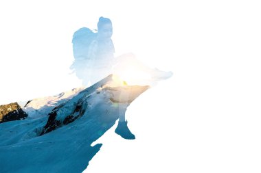 Doğanın içine birleştirilir. Karışık teknik