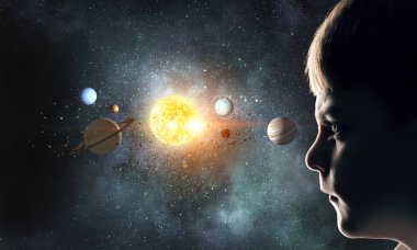 Bu büyük dünya keşfetmek. Karışık teknik