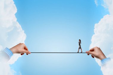 Riskli adımları yapmak kadar cesur. Karışık teknik