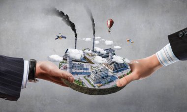 Onun yeni geliştirme projesi. Karışık teknik