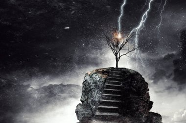 Üstüne alma. Karışık teknik