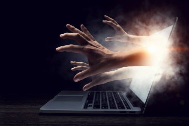 Internet güvenlik anlayışı. Karışık teknik