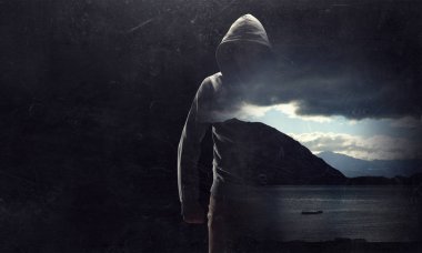 Adam hoody. Karışık teknik