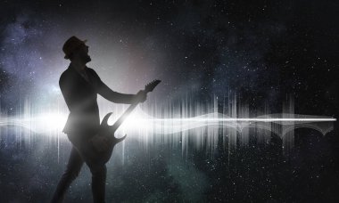 Gitar rock adam. Karışık teknik