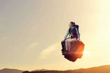 Doğa ile birlik duygusu. Karışık teknik