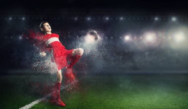 Zafer için sonsuz will ile. Karışık teknik