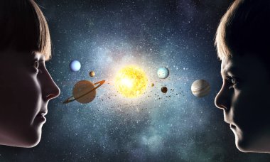 Bu büyük dünya keşfetmek. Karışık teknik