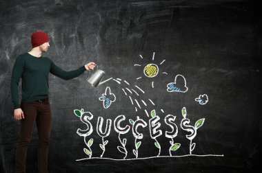 Sağ daha iyi geleceğe yatırım. Karışık teknik