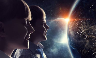 Bu büyük dünya keşfetmek. Karışık teknik