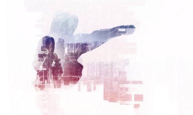 Başarı için kavga ediyordur. Karışık teknik