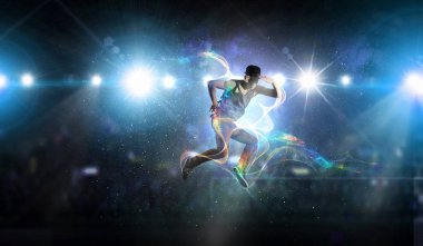 B-boy bazı performans taşır. Karışık teknik