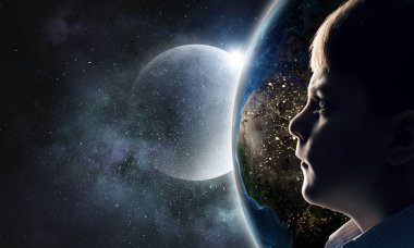 Bu büyük dünya keşfetmek. Karışık teknik