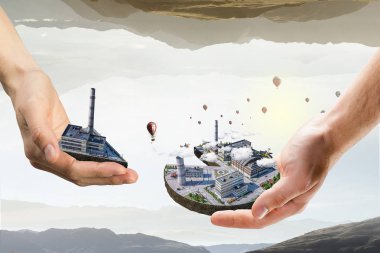 Onun yeni geliştirme projesi. Karışık teknik