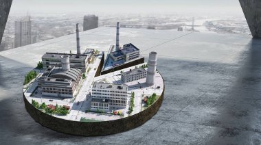 Onun yeni geliştirme projesi. Karışık teknik