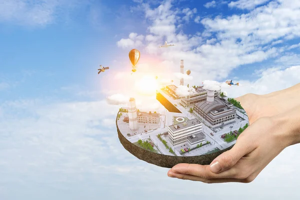 Onun yeni geliştirme projesi. Karışık teknik