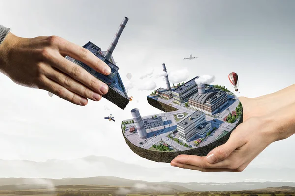 Onun yeni geliştirme projesi. Karışık teknik