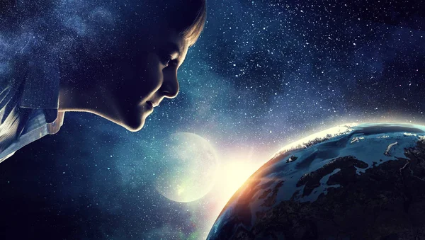 Bu büyük dünya keşfetmek. Karışık teknik