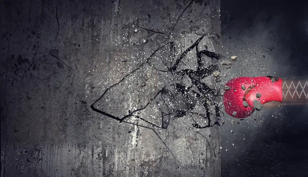 Boks eldiveni sürpriz. Karışık teknik