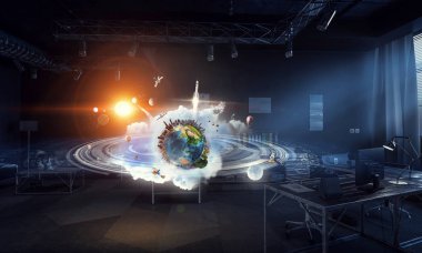 El tüm dünyada. Karışık teknik