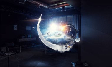 El tüm dünyada. Karışık teknik