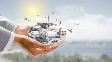 Endüstriyel yapı kavramı. Karışık teknik