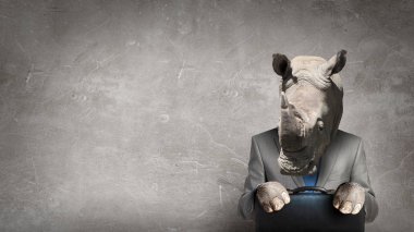 Hayvan iş adamı diplomat. Karışık teknik