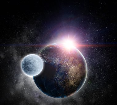 Bizim benzersiz dünya. Karışık teknik