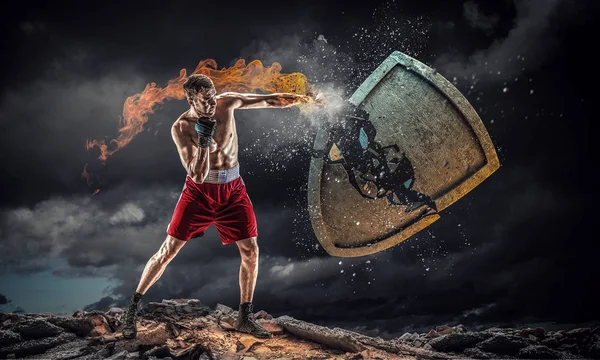 Bu meydan kadar güçlü. Karışık teknik