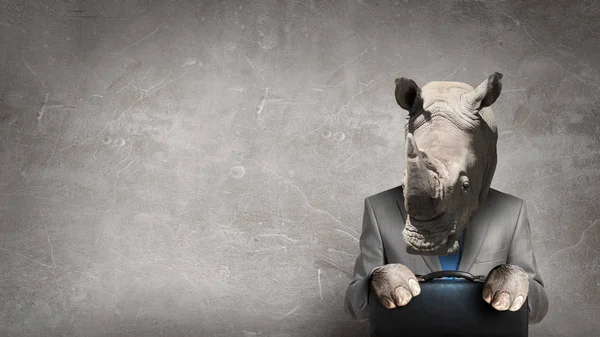 Hayvan iş adamı diplomat. Karışık teknik