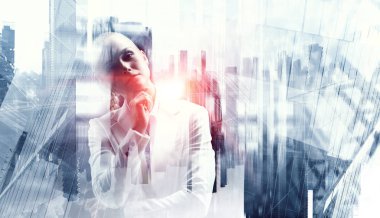 dalgın iş kadını