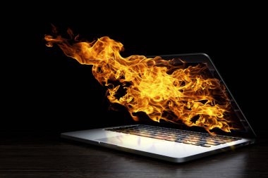 Dizüstü bilgisayar aygıt hasar. Karışık teknik