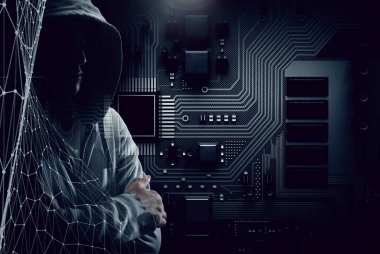 Adam hoody. Karışık teknik