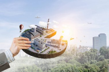 Onun yeni geliştirme projesi. Karışık teknik