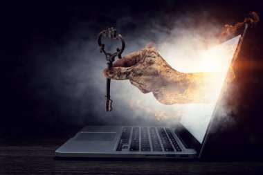 Internet güvenlik anlayışı. Karışık teknik