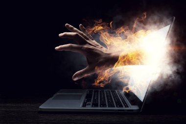 Internet güvenlik anlayışı. Karışık teknik